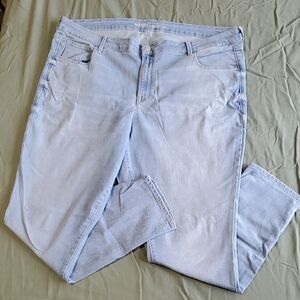 Old Navy Rockstar Light Blue Ankle & Cropped Jeans. A2.
